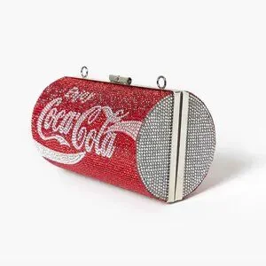 Coca Cola X Forever 21 | Bags | Coca Cola Red Silver Rhinestone ...